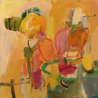Market by Chloë Lamb contemporary artwork painting, works on paper