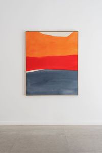 Orange, red, blue by Emeca contemporary artwork painting