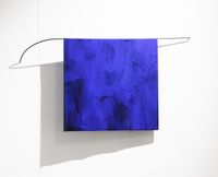 Blue Fold by Helen Calder contemporary artwork painting, sculpture
