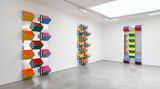 Contemporary art exhibition, Daniel Buren, PILE UP: High Reliefs. Situated Works at Lisson Gallery, Lisson Street, London, United Kingdom