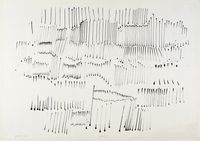 Notation by Heinz Mack contemporary artwork painting, works on paper, drawing