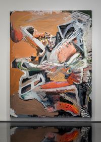 Rob Rosenburg, jumped off a cliff by Ben Quilty contemporary artwork painting