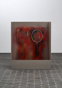 Bad Racket with Color Booth by Sueyon Hwang contemporary artwork sculpture