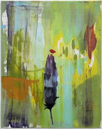 Titipounamu Waits by Chris Heaphy contemporary artwork painting, works on paper
