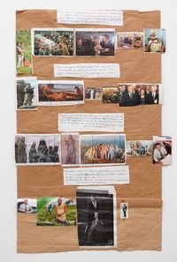 “L’Abécédaire de Georges Adéagbo: la civilisation parlant et faisant voir la culture”..! (La mort) by Georges Adeagbo contemporary artwork works on paper