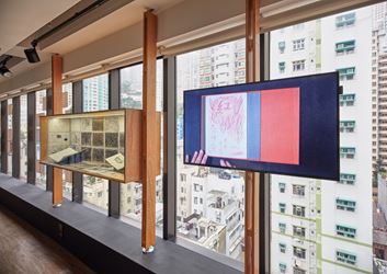 Exhibition view: Form Colour Action: Sketchbooks and Notebooks of Lee Wen, Asia Art Archive Library, Hong Kong (13 March–13 September 2019). Courtesy Asia Art Archive. Photo: Kitmin Lee.