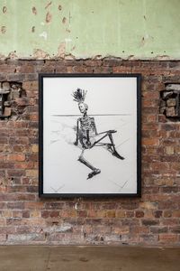 Strawman (Charcoal) by Simon Starling contemporary artwork works on paper, drawing