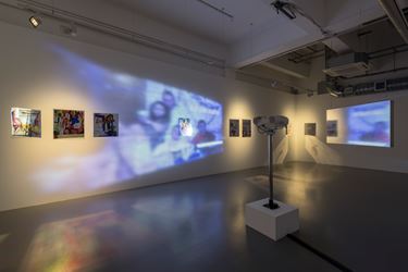 Exhibition view: Keren Cytter, Killing Time Machine, Pilar Corrias, London (22 June–4 August 2018). Courtesy the artist and Pilar Corrias. Photo: Damian Griffiths.