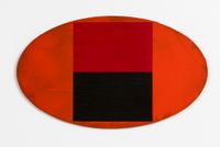 Mirror (orange) by Gretchen Albrecht contemporary artwork painting