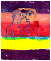 Head Touch by Katherine Bradford contemporary artwork painting