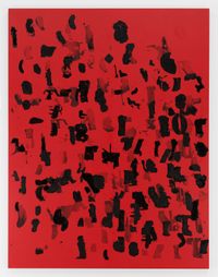 Debris Field (Red) #16 by Glenn Ligon contemporary artwork painting, drawing
