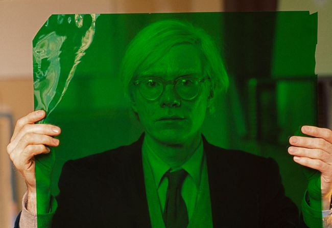 Andy Warhol in his factory, New York by Thomas Hoepker contemporary artwork