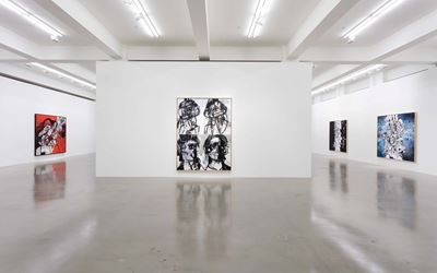 Exhibition view, George Condo, 'Entrance to the Void',  Sprüth Magers, Los Angeles, April 20 - June 11, 2016. Photo Joshua White, 2016