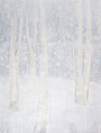 Snow Landscape II by Iris Schomaker contemporary artwork painting, drawing