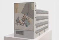 Lunch Break by Serban Savu contemporary artwork mixed media