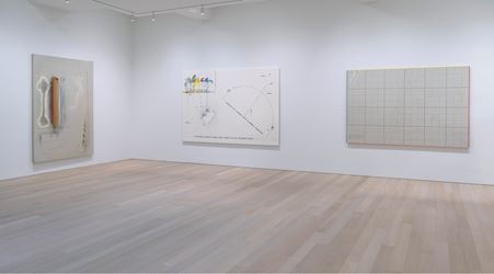 Exhibition view: Arakawa, Diagrams for the Imagination, Gagosian, 980 Madison Avenue New York (5 March–13 April 2019). © Estate of Madeline Gins. Reproduced with permission of the Estate of Madeline Gins. Courtesy Gagosian. Photo: Rob McKeever.
