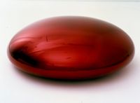 Untitled (Red Solid) by Anish Kapoor contemporary artwork sculpture