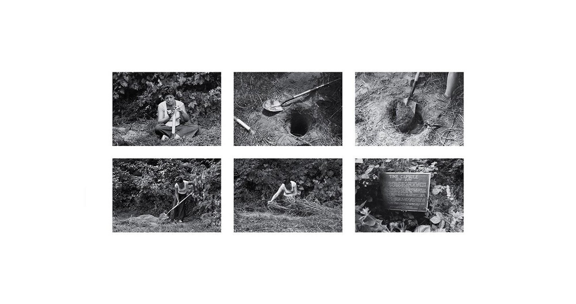 Rice/Tree/Burial Burial of the Time Capsule, 1979/2020 by Agnes Denes