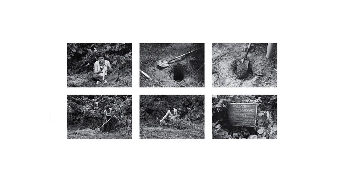 Rice/Tree/Burial Burial of the Time Capsule, 1979/2020 by Agnes Denes