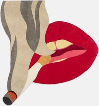 Smoker banner by Tom Wesselmann contemporary artwork mixed media