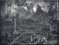Ijen setelah Kebakaran / Ijen after fire by Maryanto contemporary artwork painting