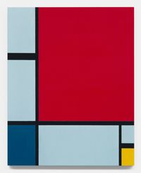 After Piet Mondrian: 9 by Sherrie Levine contemporary artwork painting