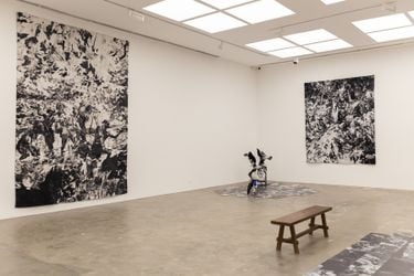 Exhibition view: Patricia Perez Eustaquio, Hoarding Fossils in Blankets, SILVERLENS, Manilla (1 August–12 September 2020). Courtesy SILVERLENS.         