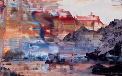 Contemporary art exhibition, Gerhard Richter, Engadin at Hauser & Wirth, St. Moritz, Switzerland