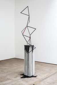 Tranquillity Now (black) by Eva Rothschild contemporary artwork sculpture