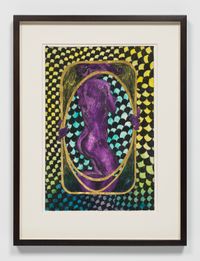 Dangerous Liaisons Violet I by Chris Ofili contemporary artwork painting, works on paper, drawing