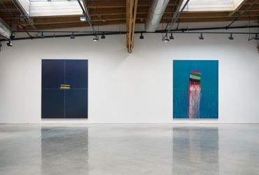 Exhibition view: Pat Steir, Painted Rain, Hauser & Wirth, West Hollywood (28 February–4 May 2024). Courtesy Hauser & Wirth.