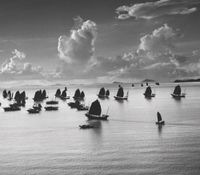 Harbour of Kowloon, Hong Kong by Werner Bischof contemporary artwork photography