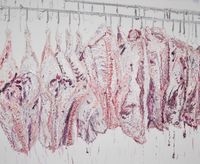 Meats by Ouyang Chun contemporary artwork painting