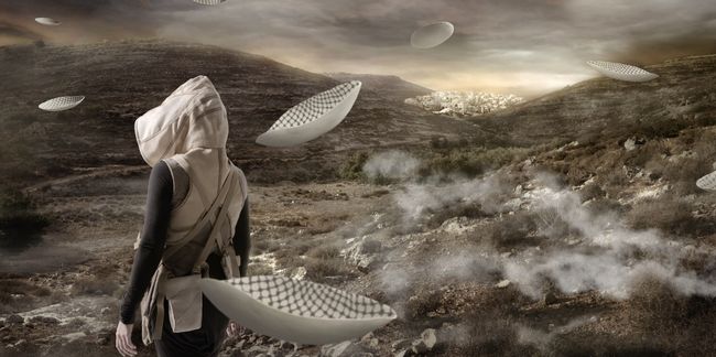 In the Future, They Ate From the Finest Porcelain 2 by Larissa Sansour contemporary artwork