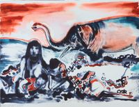 God Creates the Theory of Evolution by Sun Xun contemporary artwork works on paper
