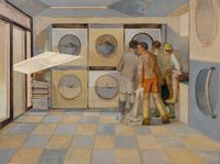 The Laundry I by Chen Ching-Yuan contemporary artwork painting