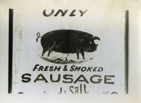 Sausage Sign, 1936 by Walker Evans contemporary artwork photography