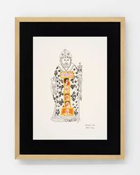 Pope Fashion #4 by Huang Hai-Hsin contemporary artwork drawing