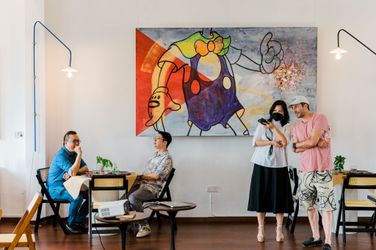 Exhibition view: Wong Lip Chin, Stolen Moment, Paintings from 2013, Crane Club Joo Chiat, Singapore (21 August–1 December 2022). Courtesy Yeo Workshop. Photo: Ahmad Iskandar.