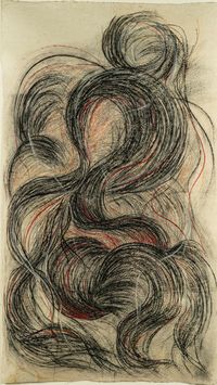 Hair Warp - Travel Through Strand of Universe by Ashmina Ranjit contemporary artwork works on paper, drawing