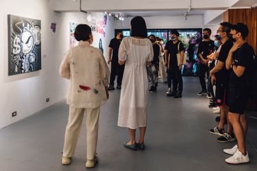 Exhibition view: Loes Van Delft, Happy Vibes Asia Premiere, Gin Huang Gallery, Taipei (3–4 September 2022). Courtesy Gin Huang Gallery.