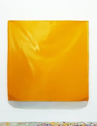 Loop L (Yellow) by Angela De La Cruz contemporary artwork painting