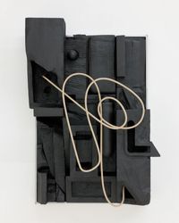 Composition in Wood and Steel 1 by Douglas Rieger contemporary artwork sculpture