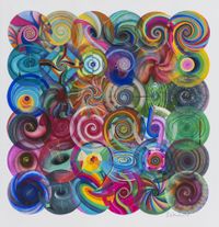 36 Color Balls (X) by Wu Jian'an contemporary artwork painting, works on paper