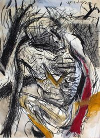 A man by Jagath Weerasinghe contemporary artwork works on paper, mixed media