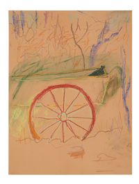 Wagon wheel 3 by John Kelsey contemporary artwork works on paper