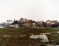 Minefield—View of mined football pitch, Sarajevo by Tomoko Yoneda contemporary artwork photography