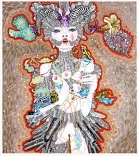 Its not a little love song by Del Kathryn Barton contemporary artwork painting