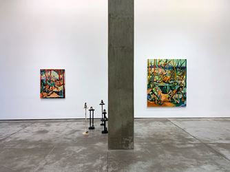 Exhibition view: Jessie Makinson, Tender Trick, Galería OMR, Mexico City (20 June–17 August 2019). Courtesy the Artist and Galeria OMR, Mexico City. Photo: © Jacob Flood.