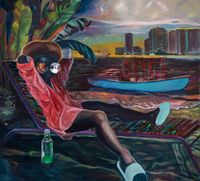 Spirits voyage by Ndidi Emefiele contemporary artwork painting